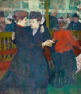 Au Moulin Rouge, deux femmes valsant - Henri de Toulouse Lautrec