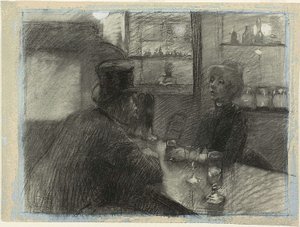 Bar du café de la rue de Rome - Henri de Toulouse Lautrec