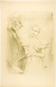 Brandès et Leloir, dans Les Cabotins - Henri de Toulouse-Lautrec