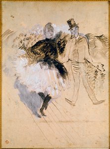 Goulue et Valentin le Désossé au Moulin de la Galette - Henri de Toulouse Lautrec