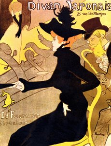 Henri de Toulouse-Lautrec 1864 - 1901, peintre français, Divan Japonais 1892-3 - Henri de Toulouse Lautrec