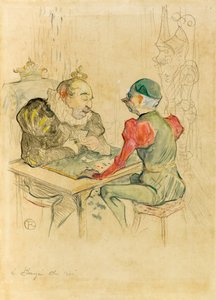 Le bézigue - Henri de Toulouse-Lautrec