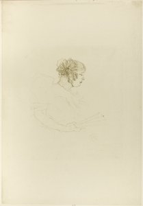 Luce Myrès, de profil - Henri de Toulouse-Lautrec