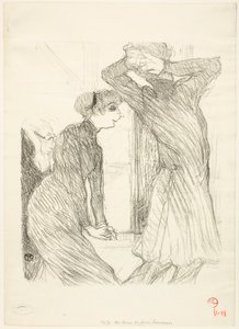 Lugné-Poé et Bady, dans "Au-Dessus des Forces Humaines" - Henri de Toulouse-Lautrec