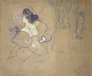 Madame Thadée Natanson (Misia Godebska, 1872-1950) au théâtre