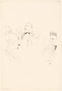 Carte de Menu pour Adrien Hébrard - Henri de Toulouse-Lautrec