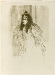 Mademoiselle May Belfort avec de longs cheveux - Henri de Toulouse-Lautrec