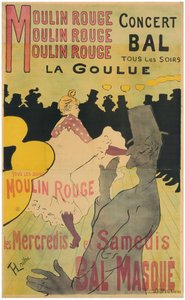 Moulin Rouge, La Goulue - Henri de Toulouse-Lautrec