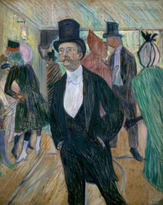 Portrait de Henri Fourcade (Monsieur Henri Fourcade au bal) - Henri de Toulouse Lautrec