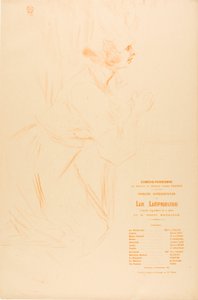 Programme pour La Lépreuse - Henri de Toulouse-Lautrec