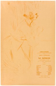 Program for La Lépreuse - Henri de Toulouse-Lautrec