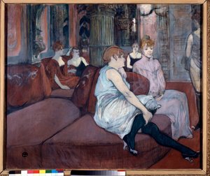 Salon à la Rue des Moulins - Henri de Toulouse Lautrec