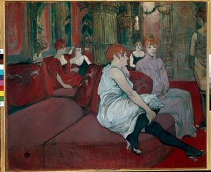Salon à la Rue des Moulins - Henri de Toulouse Lautrec