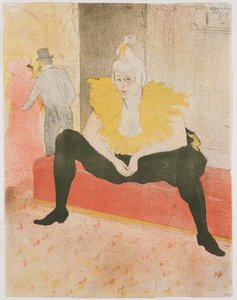 Clown féminin assis (Mlle Cha-U-Kao) - Henri de Toulouse Lautrec