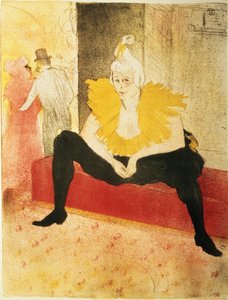Clown Féminin Assis, Mlle. Cha-U-Kao - Henri de Toulouse Lautrec