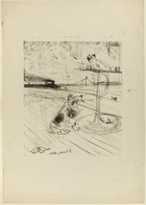 Le chien et le perroquet - Henri de Toulouse-Lautrec