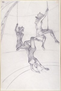 Le trapèze volant - Henri de Toulouse Lautrec