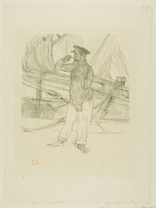Le Hareng fumé, des Mélodies de Désiré Dihau - Henri de Toulouse-Lautrec