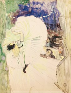 Roue, danseuse sur scène, illustration pour "Le Plaisir à Paris" - Henri de Toulouse Lautrec
