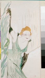 Yvette Guilbert saluant le public - Henri de Toulouse Lautrec