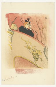 La Loge au Mascaron doré (Femme avec des jumelles de théâtre sur un balcon)