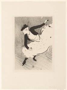 Portrait de la chanteuse Edmée Lescot (Le café-concert) - Henri de Toulouse Lautrec (signed by artist)