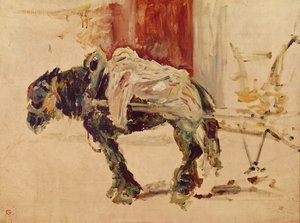 Un cheval de trait à Céleyran, 1881