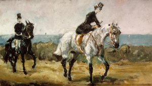 Amazone suivie de son groom - Henri de Toulouse Lautrec