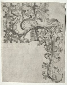 Ornement de feuille de chêne - Henri de Toulouse Lautrec