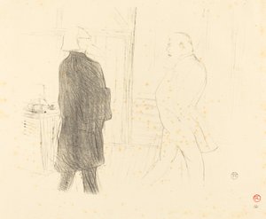 Antoine et Gémier dans Une Faillite - Henri de Toulouse Lautrec