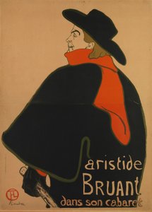Aristide Bruant, à son cabaret, 1893 - Henri de Toulouse Lautrec