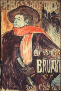 Aristide Bruant aux Ambassadeurs - Henri de Toulouse Lautrec