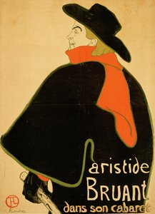 Aristide Bruant dans son cabaret, 1893 - Henri de Toulouse Lautrec