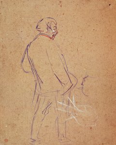 Aristide Bruant chantant dans son cabaret - Henri de Toulouse Lautrec