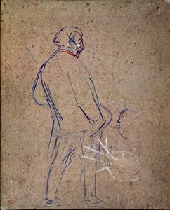Aristide Bruant chantant dans son cabaret - Henri de Toulouse Lautrec