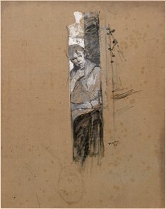 Dans les coulisses ou la danseuse - Henri de Toulouse Lautrec