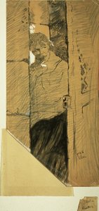À la porte - Henri de Toulouse Lautrec