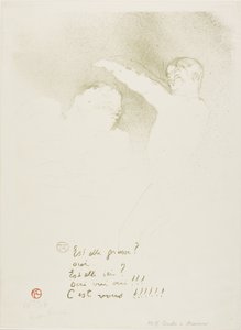 Aux Variétés : Mademoiselle Lender et Brasseur - Henri de Toulouse Lautrec