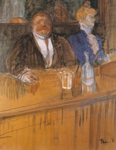 Au Café : Le consommateur et la caissière chlorotique - Henri de Toulouse Lautrec