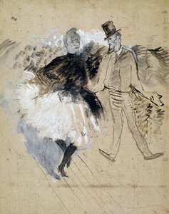 Au Moulin de la Galette, La Goulue et Valentin le Désossé - Henri de Toulouse Lautrec