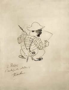 Autoportrait caricatural - Henri de Toulouse Lautrec