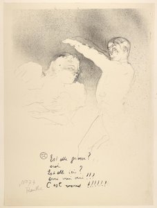 Aux Variétés, Mademoiselle Lender et Brasseur - Henri de Toulouse Lautrec