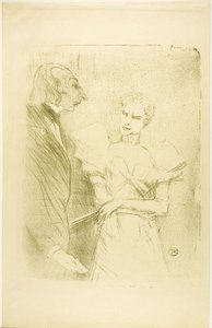 Brandès et Leloir, dans Les Cabotins - Henri de Toulouse Lautrec