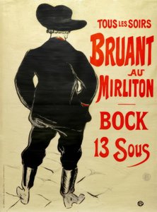Bruant au Mirliton - Henri de Toulouse Lautrec