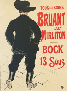 Bruant au Mirliton, 1893 - Henri de Toulouse Lautrec