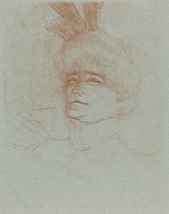 Buste de Mlle. Marcelle Lender, tourné trois quarts, 1898 - Henri de Toulouse Lautrec