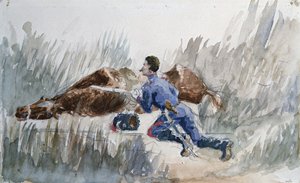 Manœuvre de cavalerie - Henri de Toulouse Lautrec