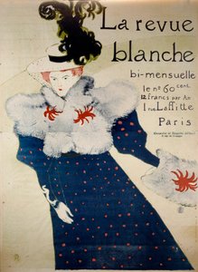 Couverture de la revue bimensuelle « La revue blanche » - Henri de Toulouse Lautrec