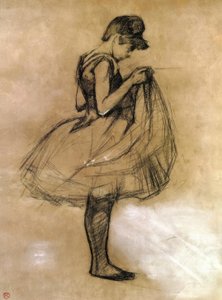 Danseuse ajustant son maillot - Henri de Toulouse Lautrec