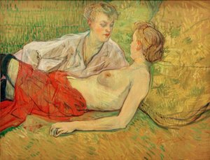 Les deux amies - Henri de Toulouse Lautrec